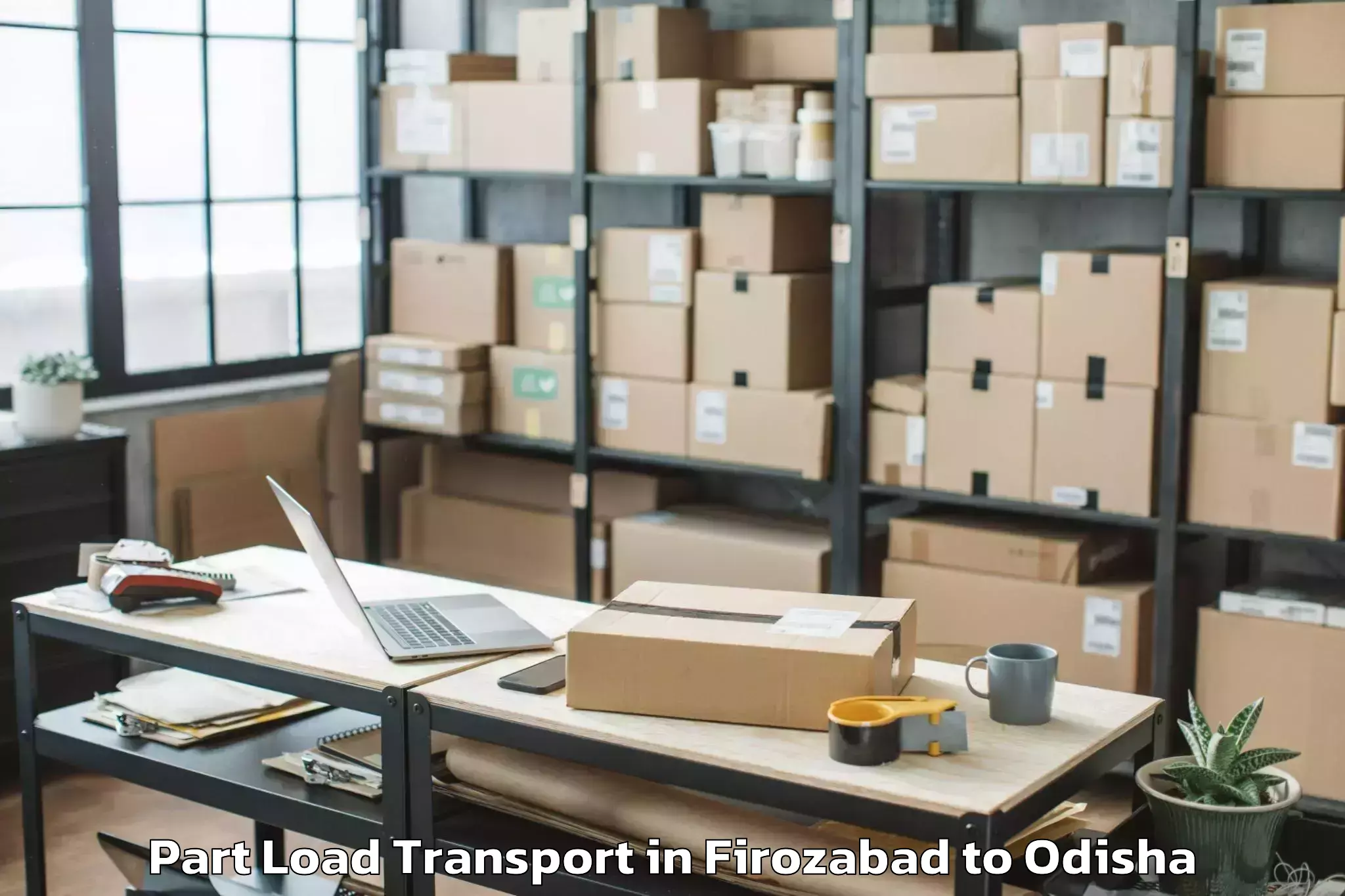 Book Firozabad to Kandarpur Part Load Transport